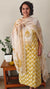 Mustard printed cotton suit