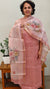 Pink tissue linen embroidered suit - TSL42
