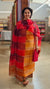 mustard and brown Organza salwar suit