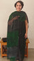 Black and green super net kota suit