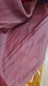 Pink organza saree