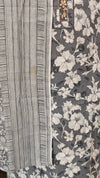 Grey printed cotton salwar suit