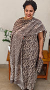 Carbon grey printed cotton suit