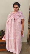 Baby pink pure cotton salwar suit
