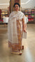 Mustard and off white block printed cotton suit