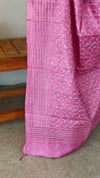 Pink embroidered tussar silk saree -TBR10