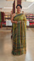 Olive green kota silk saree
