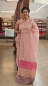 Light pink silky kota saree -MP99