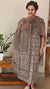 Grey block printed cotton suit