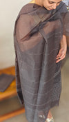 Dark Grey Semi tussar silk suit