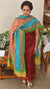 Brown semi tussar silk suit