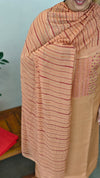 Dusty peach blended chanderi salwar suit