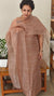 Nude brown organza suit