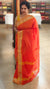 Orange cotton silk saree