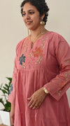 Blush pink chanderi 3 piece set - CB794