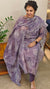 Lavender net kota kurti set - KN05