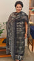 Black and dark green blended chanderi suit