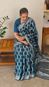Blue banarasi saree