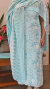 Blue cotton hakoba suit - 9232 - D1