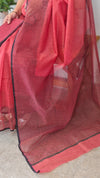 Red net kota saree