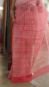 Pink net kota saree