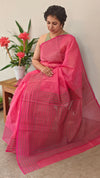 Dark pink net kotasaree