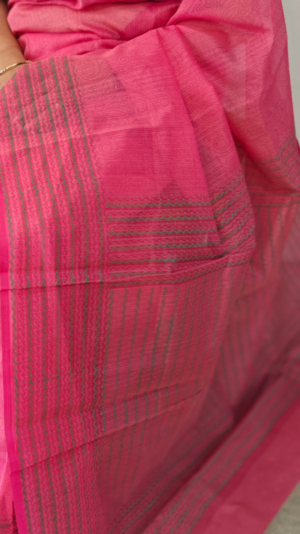 Dark pink net kotasaree