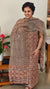 Brick red and black kota doria salwar suit- GD331