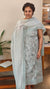 Powder blue cotton suit
