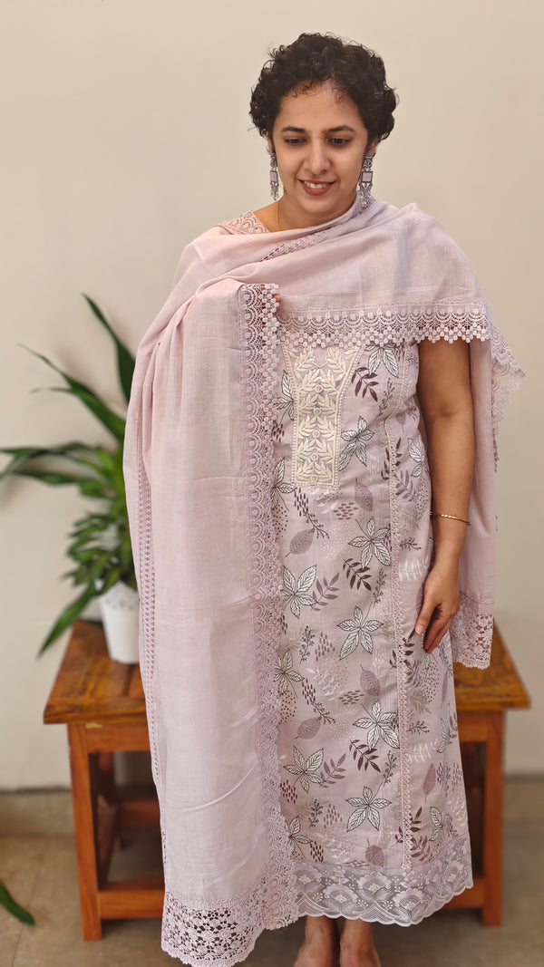 Lilac cotton suit