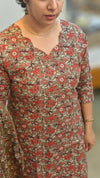 Printed cotton kurti set