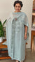 Aqua blue mal chanderi suit