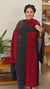 Red and Black organza suit