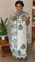 White and green net kota chikankari suit
