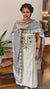 Printed soft cotton suit - Off white and grey - J230