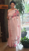 Pink painted silky kota saree - VL72