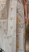 Beige semi tussar silk suit - B MTV6