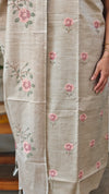 Beige semi tussar silk suit -C MTV6