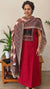 Maroon and Black cotton suit