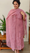 Lilac crushed organza suit - 6A20