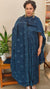 Classic blue muslin salwar suit - 4418
