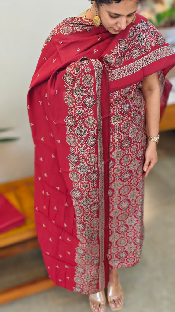 Red blended Modal suit
