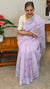 Lavender embroidered net kota saree -WQ80