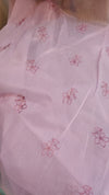 Lavender embroidered net kota saree -WQ80