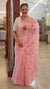 Pink embroidered net kota saree - WQ80