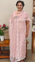 Pastel Peach crepe georgette embroidered suit - ECK3