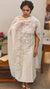 Off white Cotton silk cutwork suit