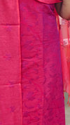 Dark Pink cotton silk suit