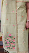 Lime Green Jamdani Suit - DL73A