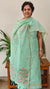 Teal Green Jamdani Suit - DL73A